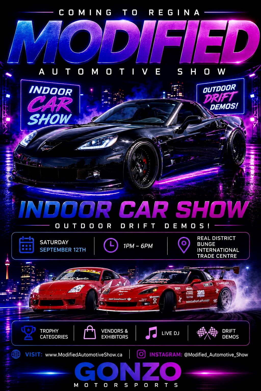 Modified Automotive Show Poster